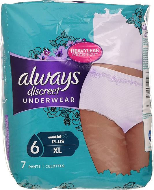 Always Discreet Underwear Incontinence Pants Plus Xl