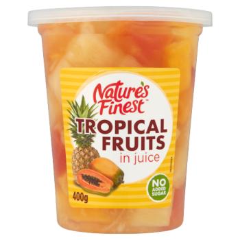 Natures Finest Tropical Fruit In Juice Tub