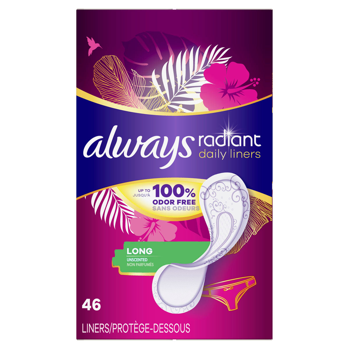 Always Dailies Long+ Pantyliners Unscented