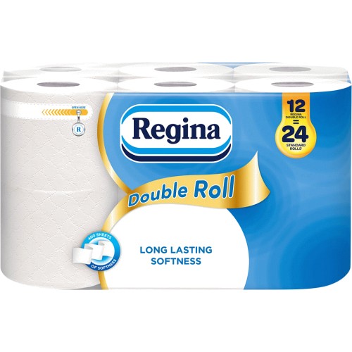 Regina Double Roll Toilet Tissue 12 Roll (Presell)