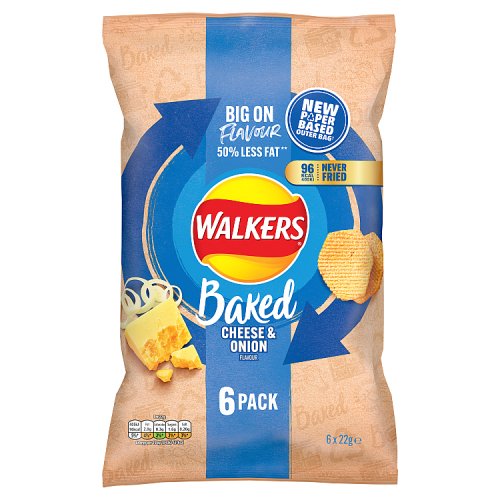 Walkers Baked Cheese & Onion 6PK