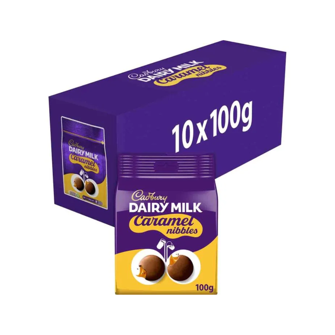 Cadbury Caramel Nibbles 100G X 10 (LP)