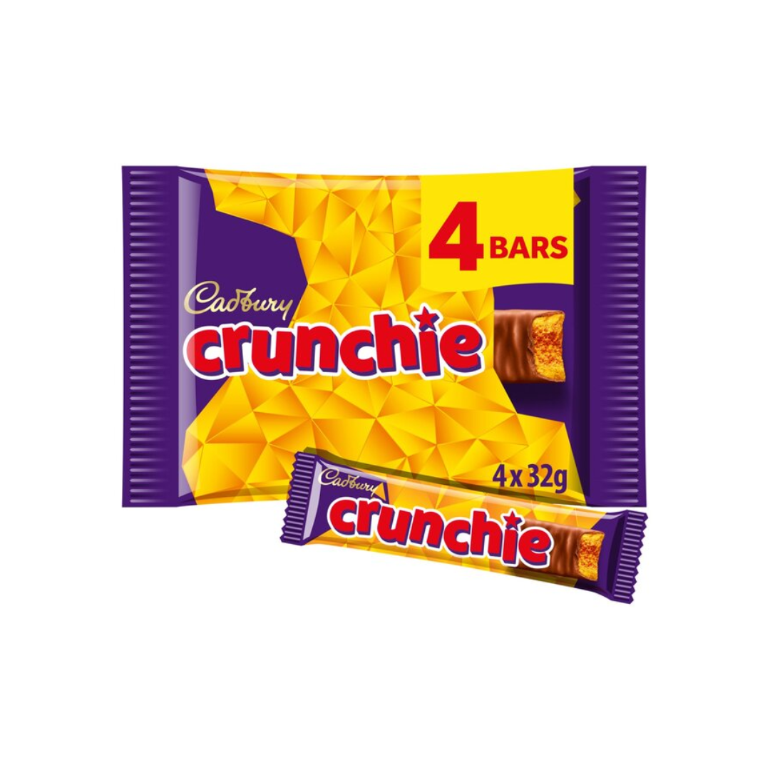 Cadbury Crunchie 4 Pack 128G X 10 (LP)