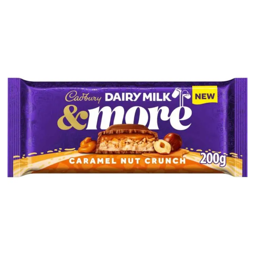 Cadbury Dairy Milk & More Caramel Nut Crunch 200G X 15 (LP)