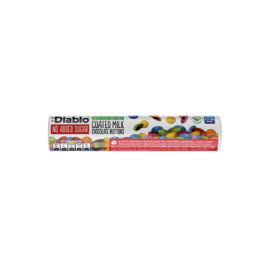 :Diablo No Added Sugar Milk Chocolate Button 22g
