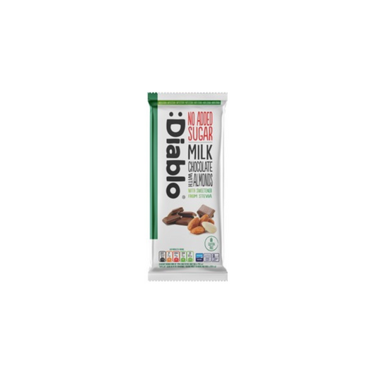 :Diablo Stevia Milk Chocolate with Almond 75g