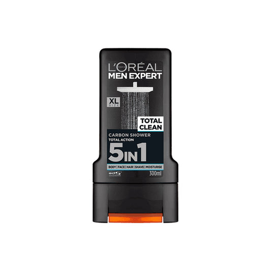 Loreal Showergel Men Total Clean 5In1 Carbon 300Ml