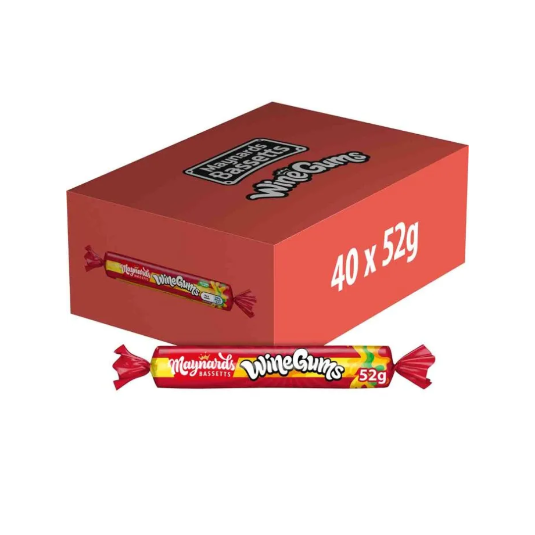 Maynards Bassett's Wine Gum Roll 52G X 40 (LP)