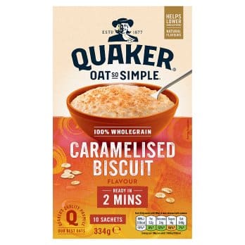 Quaker Oats So Simple Caramelised Biscuit Sachets