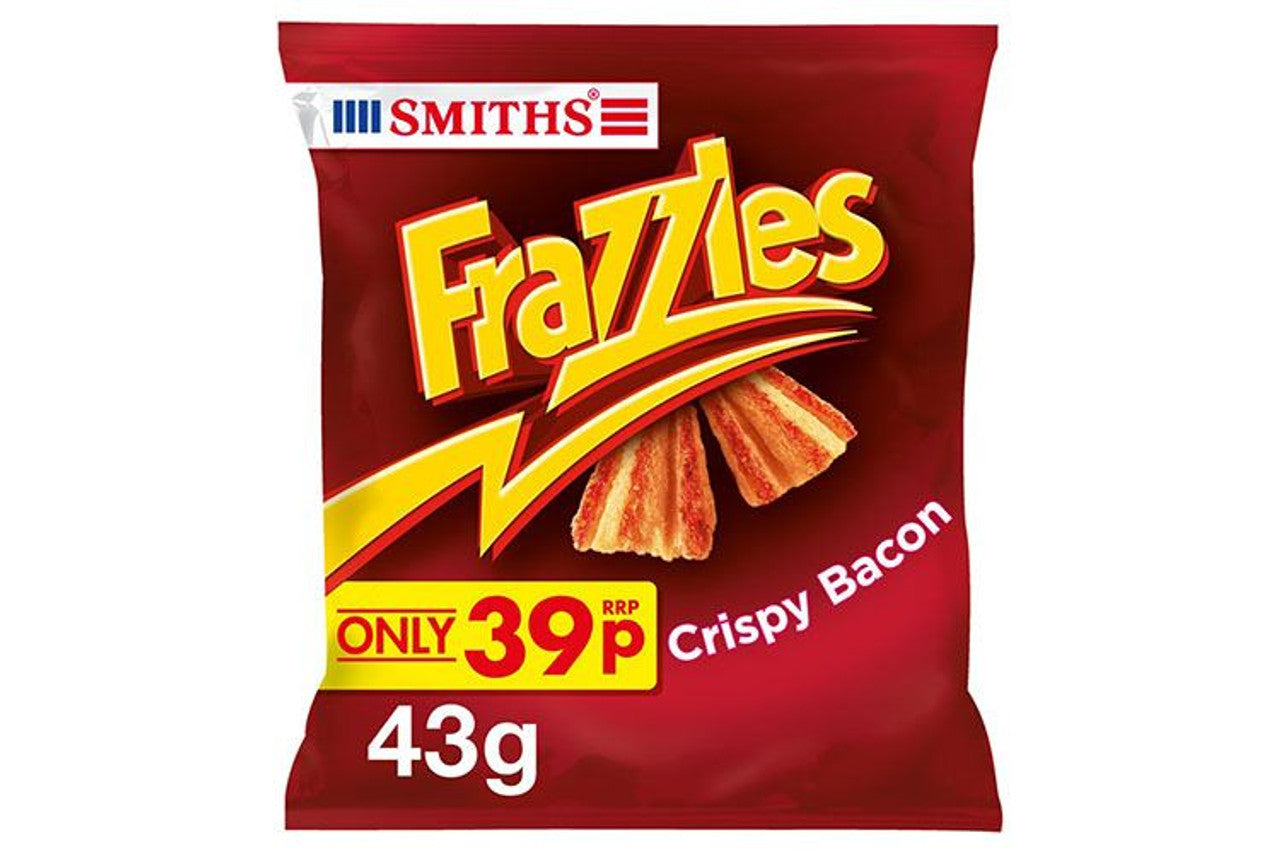 Smiths Frazzles Crispy Bacon Snacks Pm 39P