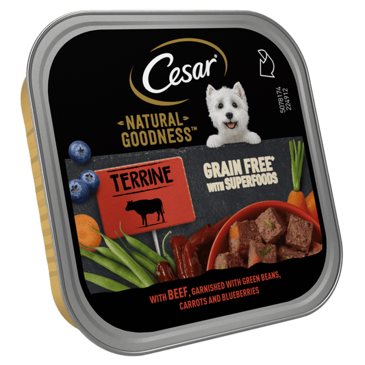 Cesar Flexi Tray Natural Goodness With Beef