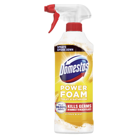 Domestos Power Foam Toilet & Bathroom Spray Citrus