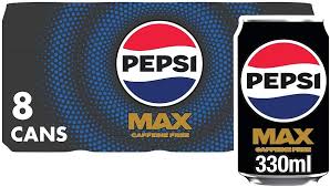 Pepsi Max Caffiene Free 8PK