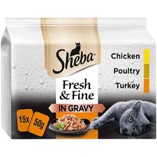 Sheba Fresh & Fine Pouches Poultry Collection In Gravy