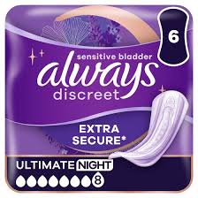 Always Discreet Sensitive Bladder Ultra Night