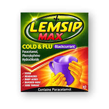 Lemsip Gsl Max Cold Flu Sachets Blackcurrant 10S