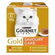 Gourmet Gold Cat Food Savoury Cake Meat & Fish