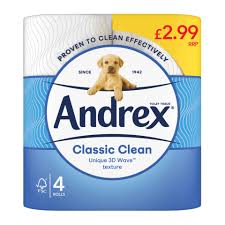 Andrex Toilet Tissue Classic Clean 4 Roll Pm2.99