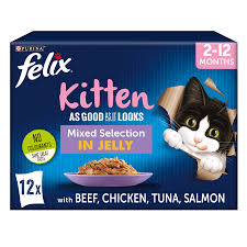 Felix As Good As It Looks Cat Food Kitten Mixed Selection In Jelly Wet Cat Food