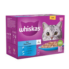 Whiskas 7+ Cat Pouch Fish Jelly 12PK