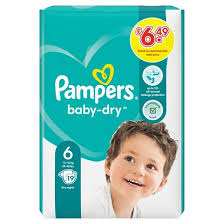 Pampers Baby Dry Size 6 Pm 6.49 19S