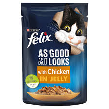 Felix As Good As It Looks Wet Cat Food Chicken In Jelly Pm0.53