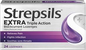 Strepsil Gsl Triple Action Blackcurrant