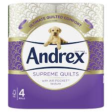 Andrex Toilet Tissue Supreme Quilts 4 Roll Pm2.99