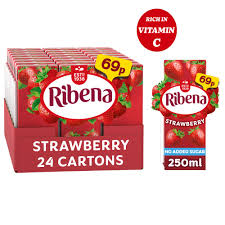 Ribena Ready To Drink Strawberry Carton Pm 69P