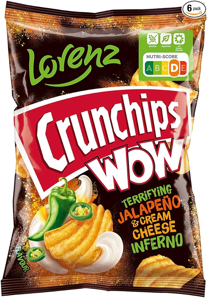 Lorenz Crunchips Wow Jalapeno & Cream Cheese