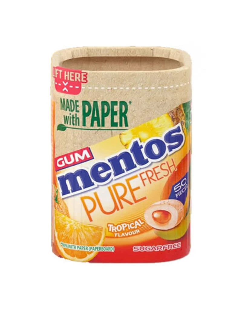 Mentos Pure Fresh Paper Bottle Tropical *