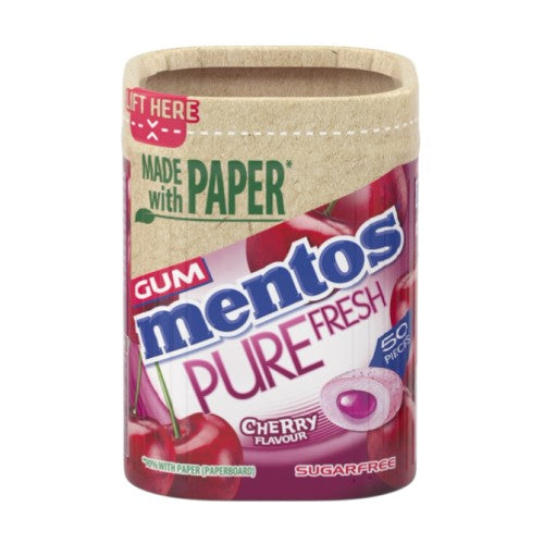 Mentos Pure Fresh Paper Bottle Cherry *